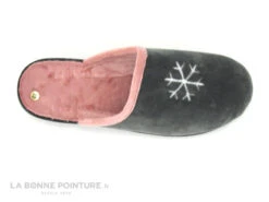 Lollans FJB 5024 - Pantoufle Mule Femme Gris Rose -Chaussures Promotion Magasin cd24607c73b9e66c561f35ea11d5d5ef 2525401 149854