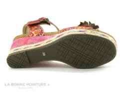 Laura Vita FACYO 06 Rouge - Fleur - Nu-pieds Compense -Chaussures Promotion Magasin cd24607c73b9e66c561f35ea11d5d5ef 2858301 158131