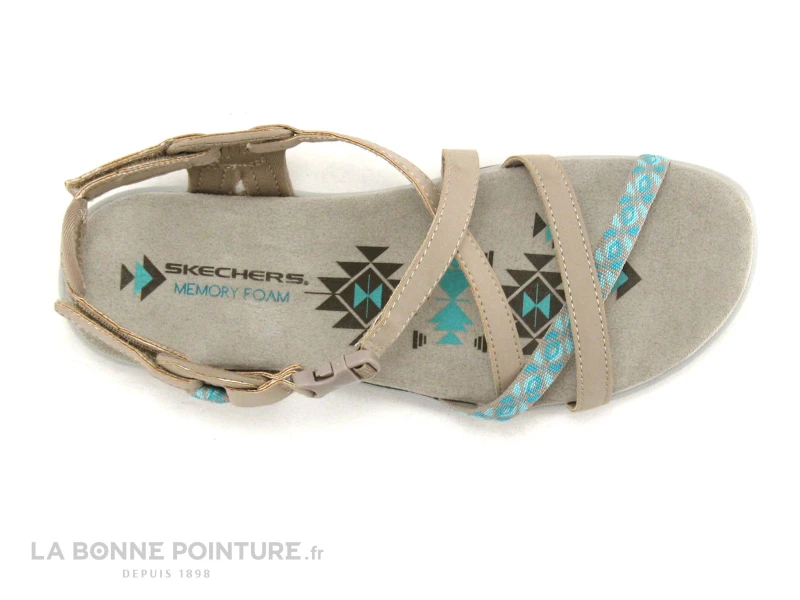 Skechers - Reggae Slim Vacay - Taupe - 40955 - Nu-pieds Vegan Femme 6 Skechers - Reggae Slim Vacay - Taupe - 40955 - Nu-pieds Vegan Femme – Image 6