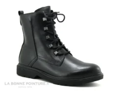 Marco Tozzi 2-25276-27 Black Nappa Boots Femme Lacets Zip