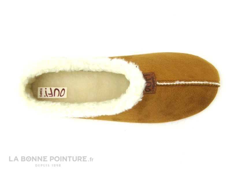 Ouf Tempo NETTE Camel - Chausson Fourre Femme 4 Ouf Tempo NETTE Camel - Chausson Fourre Femme – Image 4