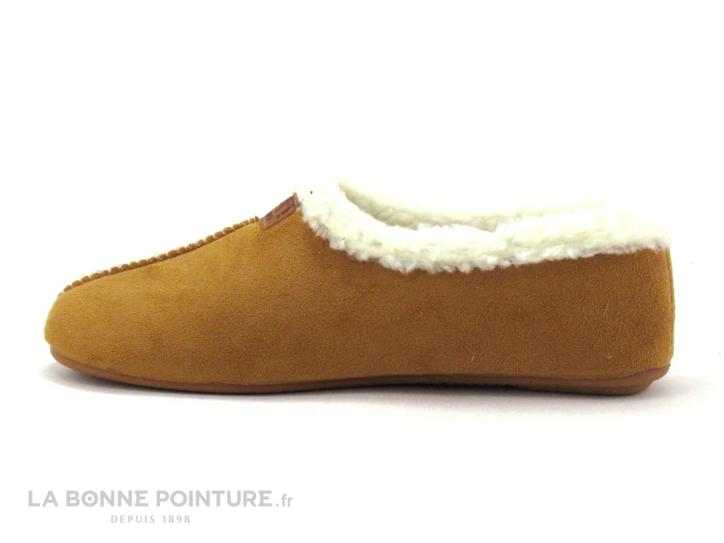 Ouf Tempo NETTE Camel - Chausson Fourre Femme 3 Ouf Tempo NETTE Camel - Chausson Fourre Femme – Image 3