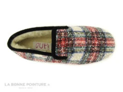 Ouf CHAUX Carreaux Multicolores - Charentaises Femme Fourre Laine -Chaussures Promotion Magasin cd24607c73b9e66c561f35ea11d5d5ef a034501 177113