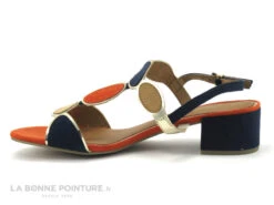 Marco Tozzi 2-28230-20 Navy Comb - Sandale Femme - Talon Carre -Chaussures Promotion Magasin cd24607c73b9e66c561f35ea11d5d5ef a228901 180161