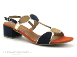 Marco Tozzi 2-28230-20 Navy Comb - Sandale Femme - Talon Carre -Chaussures Promotion Magasin cd24607c73b9e66c561f35ea11d5d5ef a228901 180164