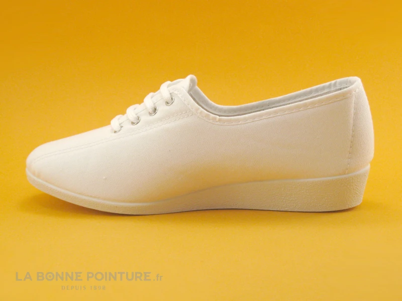 Semelflex Java Blanc - Chaussure En Toile Femme - Lacet 3 Semelflex Java Blanc - Chaussure En Toile Femme - Lacet – Image 3