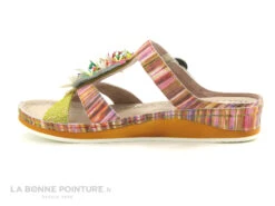 Laura Vita BRCUELO 242 Jaune Multicolore - Mule Femme -Chaussures Promotion Magasin cd24607c73b9e66c561f35ea11d5d5ef img 0111.jpg 145069
