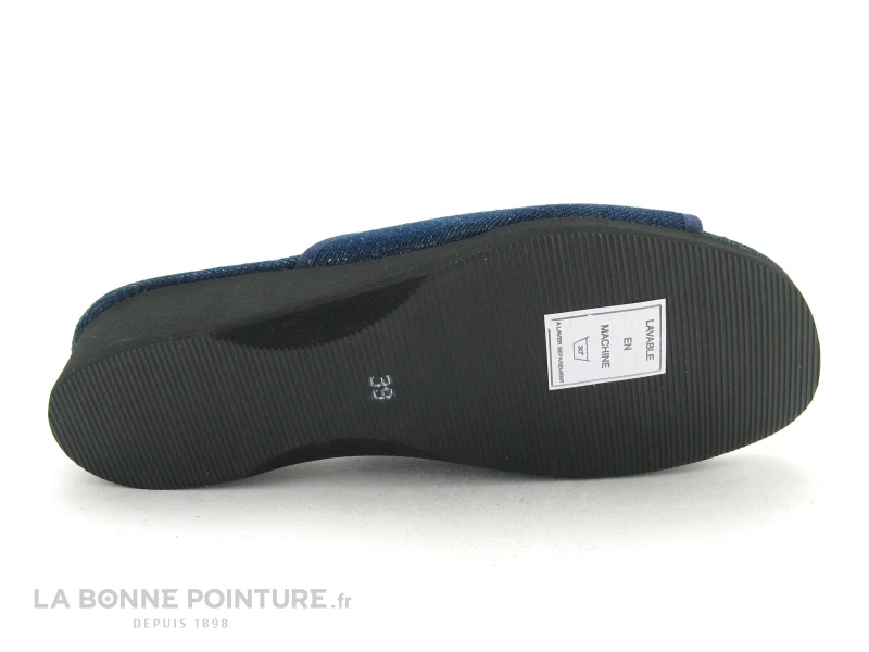 Semelflex Mule Compensée Isis Jeans Marine 7 Semelflex Mule Compensée Isis Jeans Marine – Image 7