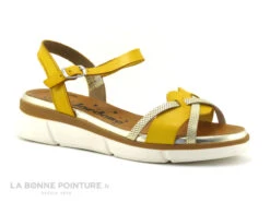 Jordana 3424 - Jaune - Or - Sandale Compensee Femme -Chaussures Promotion Magasin cd24607c73b9e66c561f35ea11d5d5ef img 0162.jpg 160214