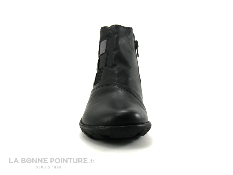 Brans 7083AT 82996 Noir - Elastiques Gris - Boots Femme 2 Brans 7083AT 82996 Noir - Elastiques Gris - Boots Femme – Image 2