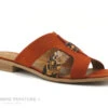 The Divine Factory QL4335 Terra Cotta - Orange - Python - Mule