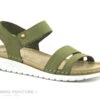 Morans MIAZA Kaki - Sandale Femme Vert Kaki - Fermeture A Scratch