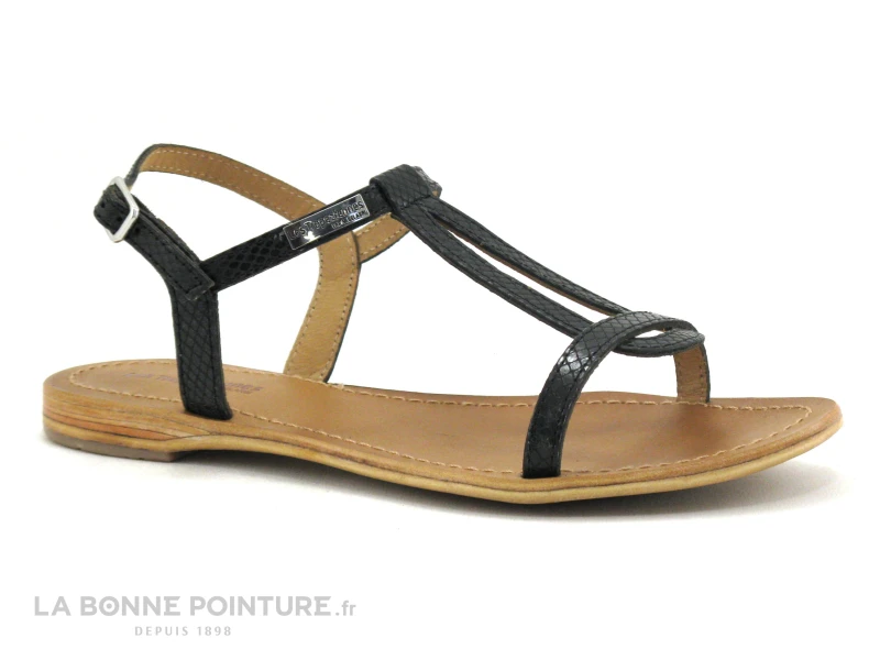 Tropeziennes Hamat Noir Serpent Nu-pieds 04178 1 Tropeziennes Hamat Noir Serpent Nu-pieds 04178