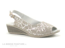 Morans WELDOR - Beige - Gris Metal - Nu-pieds Talon Compense -Chaussures Promotion Magasin cd24607c73b9e66c561f35ea11d5d5ef img 0465.jpg 146187