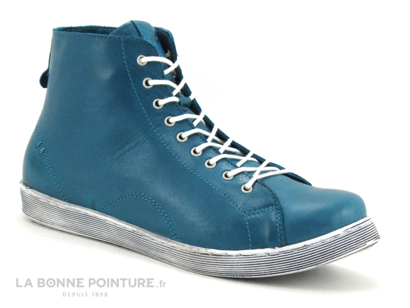 Andrea Conti 0341500-391 Topas - Basket Montante Femme Cuir Bleu 5 Andrea Conti 0341500-391 Topas - Basket Montante Femme Cuir Bleu – Image 5