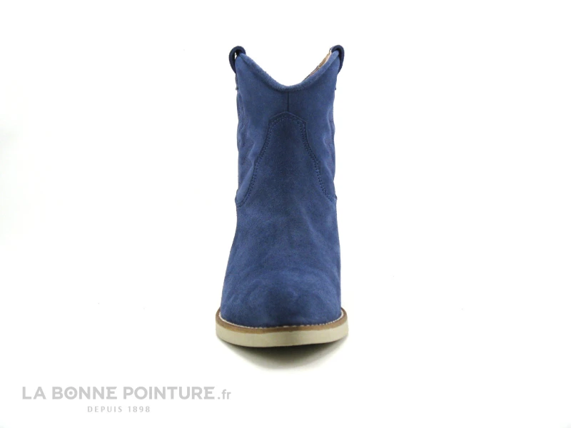 Caty Kivala TEXAS Velours Bleu - Boots Femme 2 Caty Kivala TEXAS Velours Bleu - Boots Femme – Image 2