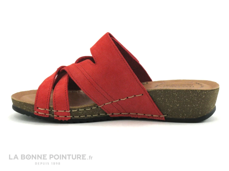 Fly Flot FLANC Rouge - Mule Femme Avec Bride 3 Fly Flot FLANC Rouge - Mule Femme Avec Bride – Image 3