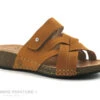Fly Flot FLANC Tan - Mule Femme Cuir Marron