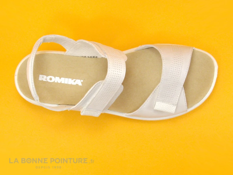 Romika IBIZA 109 Off White - Sandale Confort Femme Cuir Blanc 6 Romika IBIZA 109 Off White - Sandale Confort Femme Cuir Blanc – Image 6