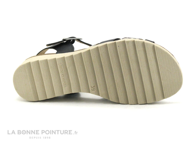 Xapatan 9059 Noir - Argent - Sandale Semelle Compensee 7 Xapatan 9059 Noir - Argent - Sandale Semelle Compensee – Image 7