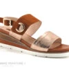Fugitive BAYANE - Camel Nude Gold - Nu-pieds Femme