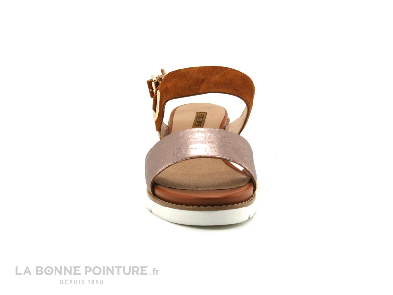 Fugitive BAYANE - Camel Nude Gold - Nu-pieds Femme 2 Fugitive BAYANE - Camel Nude Gold - Nu-pieds Femme – Image 2