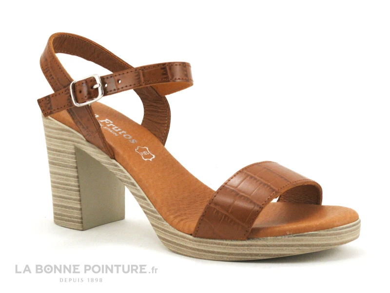 Eva Frutos 990 Marron - Sandale Talon Haut Et Epais 1 Eva Frutos 990 Marron - Sandale Talon Haut Et Epais