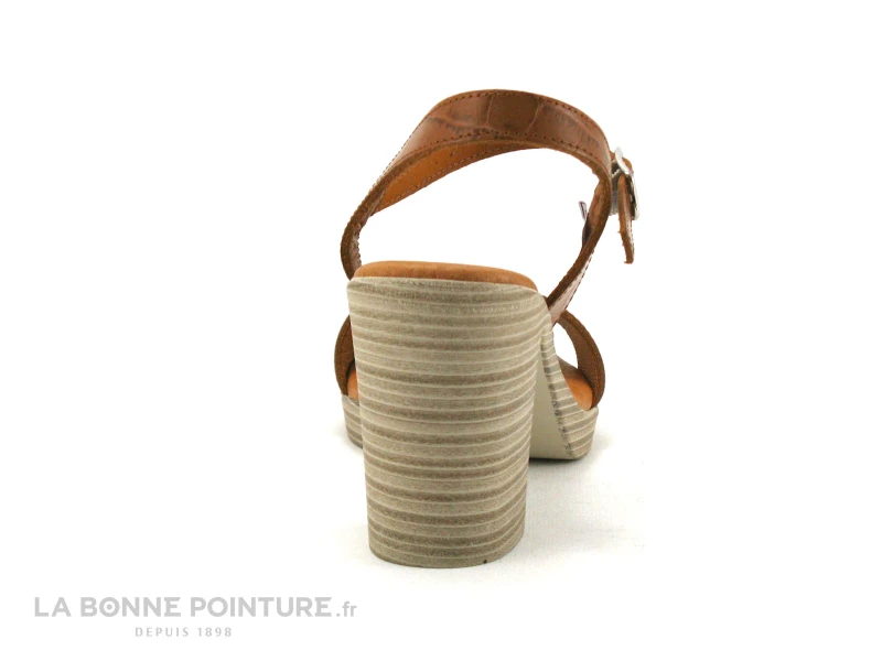 Eva Frutos 990 Marron - Sandale Talon Haut Et Epais 4 Eva Frutos 990 Marron - Sandale Talon Haut Et Epais – Image 4