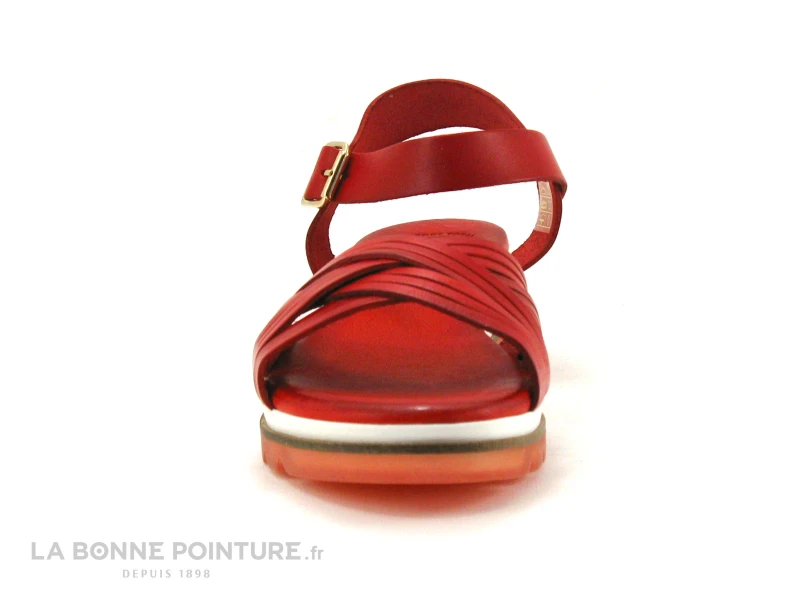 Valerias 6130 Rouge - Sandale Femme Cuir Rouge 2 Valerias 6130 Rouge - Sandale Femme Cuir Rouge – Image 2