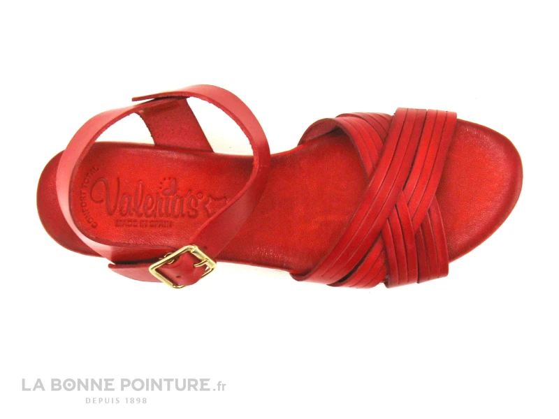 Valerias 6130 Rouge - Sandale Femme Cuir Rouge 6 Valerias 6130 Rouge - Sandale Femme Cuir Rouge – Image 6