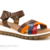 Valerias 6130 Marron Jaune Bleu Rouge - Sandale Femme