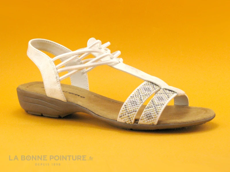 Supremo 802360300 Blanc - Brides Perles - Sandale Femme 1 Supremo 802360300 Blanc - Brides Perles - Sandale Femme