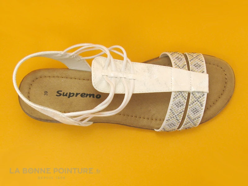 Supremo 802360300 Blanc - Brides Perles - Sandale Femme 6 Supremo 802360300 Blanc - Brides Perles - Sandale Femme – Image 6