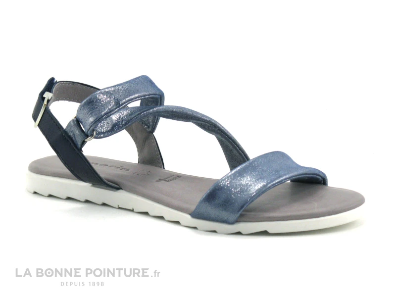 Tamaris 1-28627-20 Steel Midnight - Sandale Plate Bleu Marine 5 Tamaris 1-28627-20 Steel Midnight - Sandale Plate Bleu Marine – Image 5