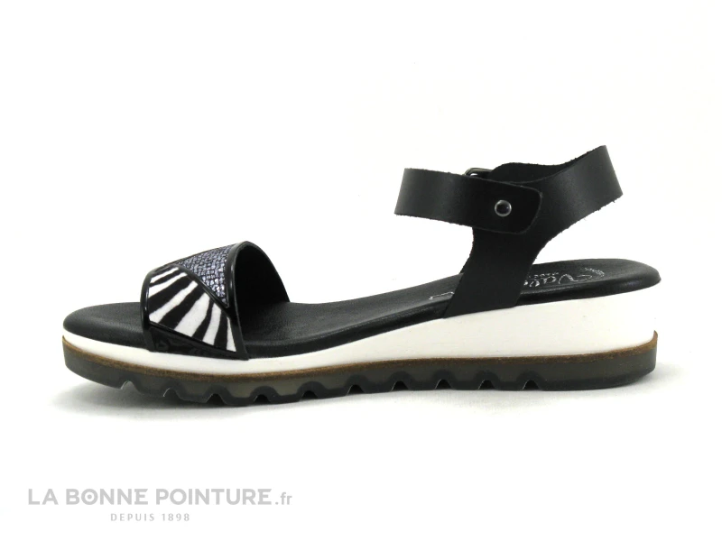 Valerias 6135 Noir - Bride Triangles - Sandale Femme 3 Valerias 6135 Noir - Bride Triangles - Sandale Femme – Image 3