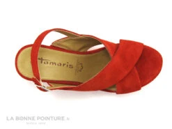 Tamaris 1-28027-20 533 Chili - Nu-pieds Compense Rouge -Chaussures Promotion Magasin cd24607c73b9e66c561f35ea11d5d5ef img 1058.jpg 118623