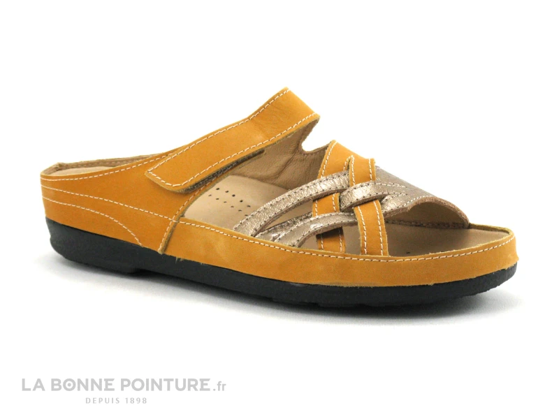 Pedi Girl CLOW Jaune - Fumo - Mule Reglable Femme 1 Pedi Girl CLOW Jaune - Fumo - Mule Reglable Femme