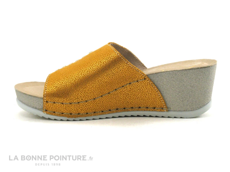 Fly Flot FACTUELLE Jaune - Mule Talon Compense 3 Fly Flot FACTUELLE Jaune - Mule Talon Compense – Image 3