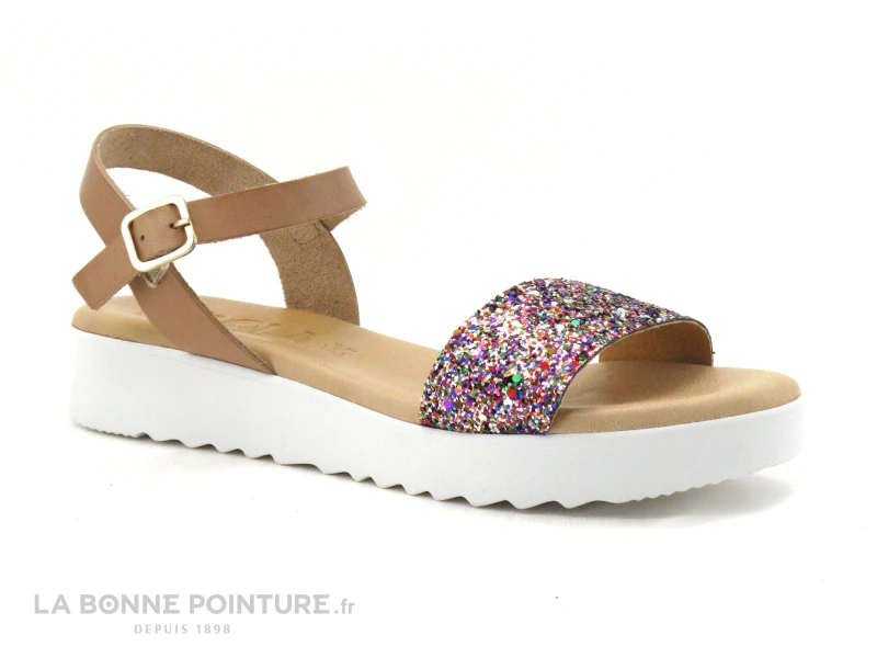 Kaola 3481 Glitter Multicolore - Marron - Sandale Femme 5 Kaola 3481 Glitter Multicolore - Marron - Sandale Femme – Image 5