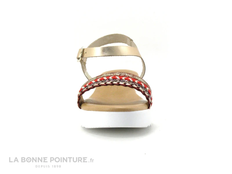 Kaola 3482 Rose Gold - Rouge - Sandale Compensee Femme 2 Kaola 3482 Rose Gold - Rouge - Sandale Compensee Femme – Image 2