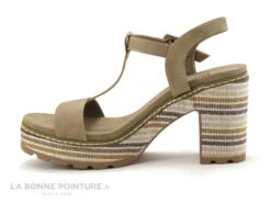 Refresh 72212 Taupe - Sandale - Talon Haut Et Semelle Rayures -Chaussures Promotion Magasin cd24607c73b9e66c561f35ea11d5d5ef img 1334.jpg 148255