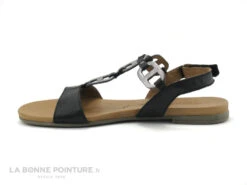 Tamaris 1-1-28163-24 Black Pewter - Sandale Plate Noire - Argent -Chaussures Promotion Magasin cd24607c73b9e66c561f35ea11d5d5ef img 1393.jpg 148811