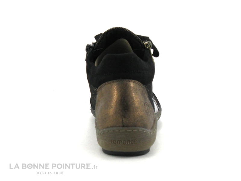Remonte R1481-03 - Noir - Bronze Antic - Basket Montante Femme 4 Remonte R1481-03 - Noir - Bronze Antic - Basket Montante Femme – Image 4