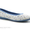 RYB 600 CANDY DUC - Bleu Fleuri - Chausson Ballerine Femme