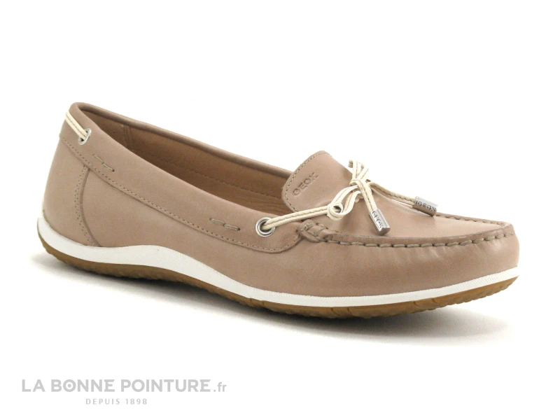 Geox VEGA - D92DNB - Mocassin Femme - Taupe Cream 1 Geox VEGA - D92DNB - Mocassin Femme - Taupe Cream