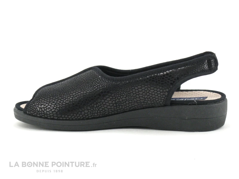 Neles ROPAFA Noir Brillant - Pantoufle Bride Arriere 3 Neles ROPAFA Noir Brillant - Pantoufle Bride Arriere – Image 3
