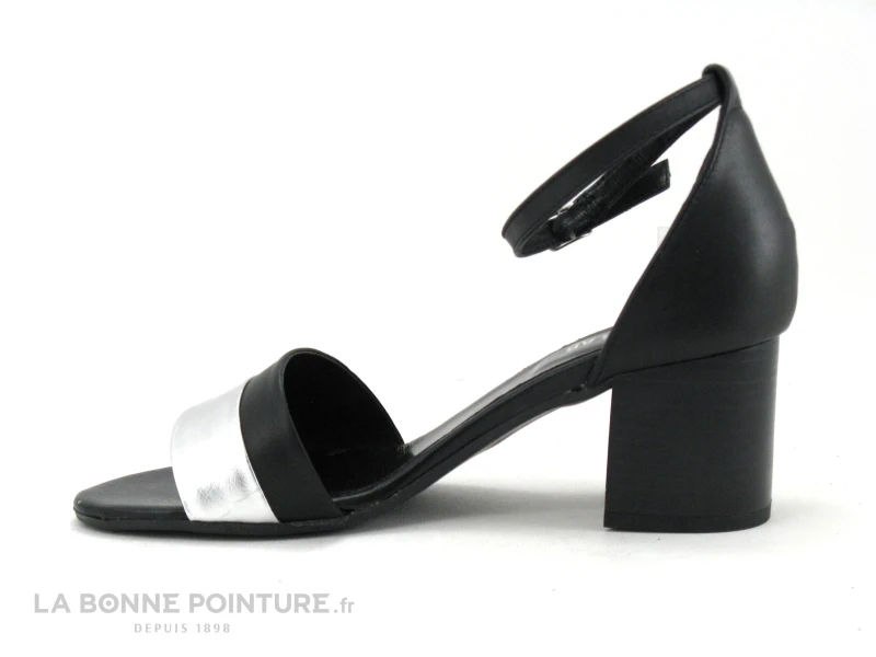 Shoelab LYLIROSE Noir - Argent - Sandale Talon Large 2 Shoelab LYLIROSE Noir - Argent - Sandale Talon Large – Image 2