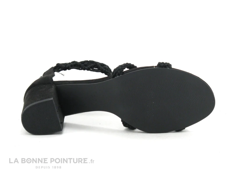 Marco Tozzi 2-28330-24 Black - Sandale Noir Talon Haut - Cordon 4 Marco Tozzi 2-28330-24 Black - Sandale Noir Talon Haut - Cordon – Image 4