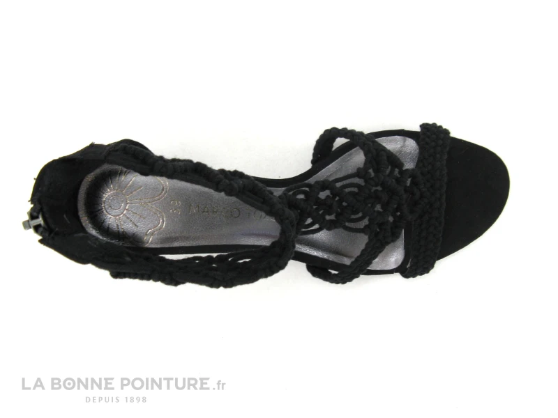 Marco Tozzi 2-28330-24 Black - Sandale Noir Talon Haut - Cordon 5 Marco Tozzi 2-28330-24 Black - Sandale Noir Talon Haut - Cordon – Image 5