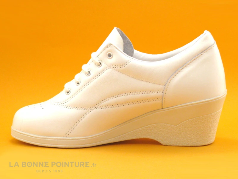 Bopy Lucie Permt Blanc Chaussure Compensee 3 Bopy Lucie Permt Blanc Chaussure Compensee – Image 3